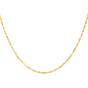 9ct Yellow Gold 60cm (24_) Curb Chain 0.8mm Width