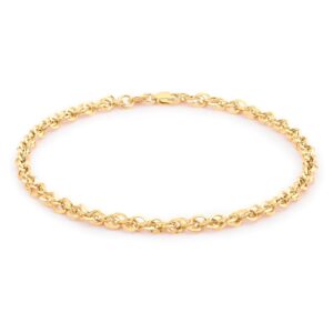 9ct Yellow Gold Diamond Cut Bracelet