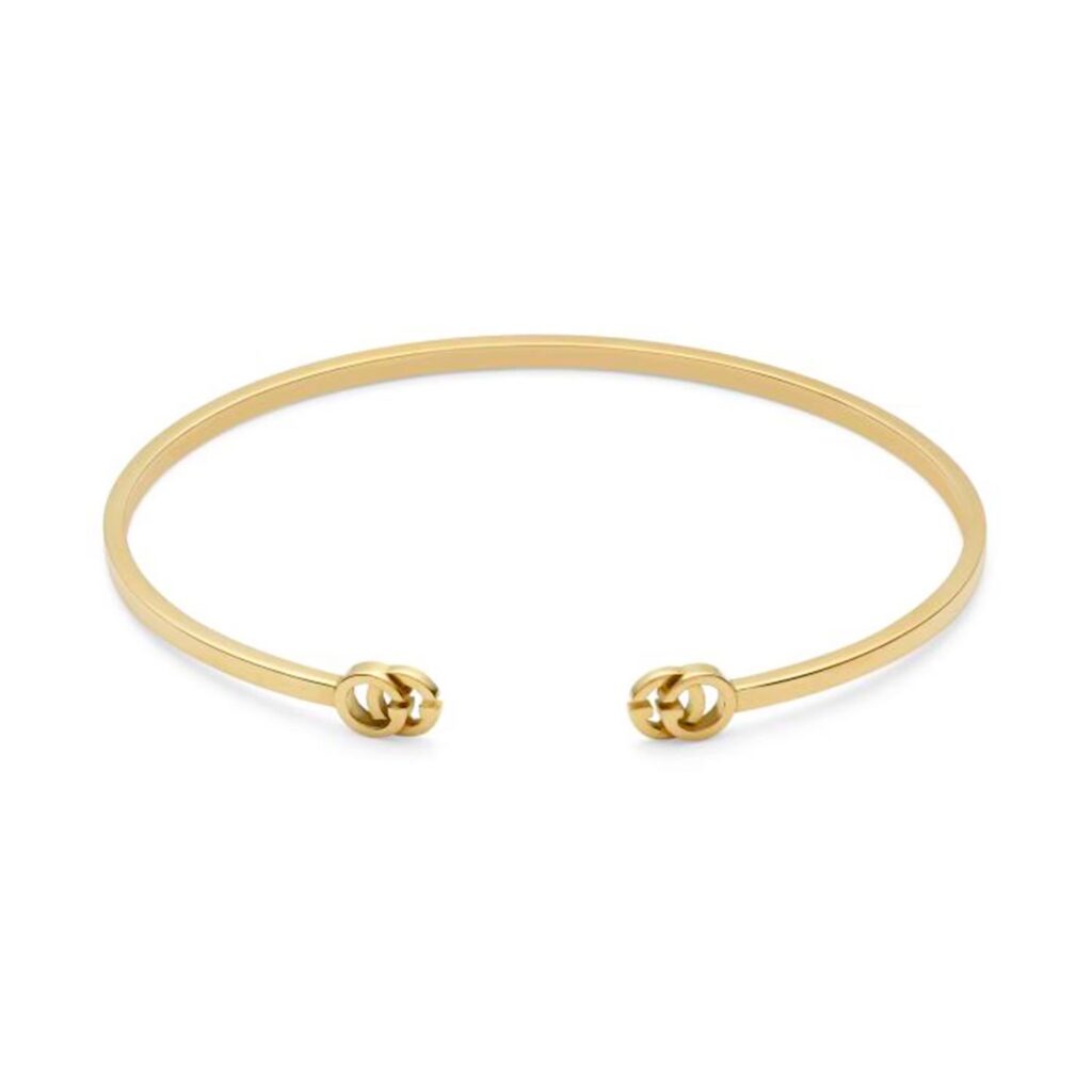 24ct Yellow Gold GG Running Bangle - 18cm