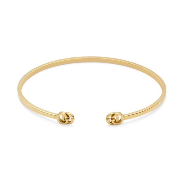24ct Yellow Gold GG Running Bangle - 18cm