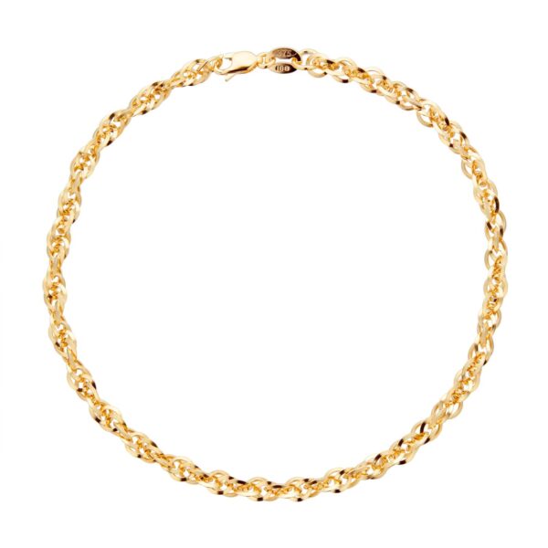 9ct Yellow Gold Diamond Cut Bracelet - Image 3
